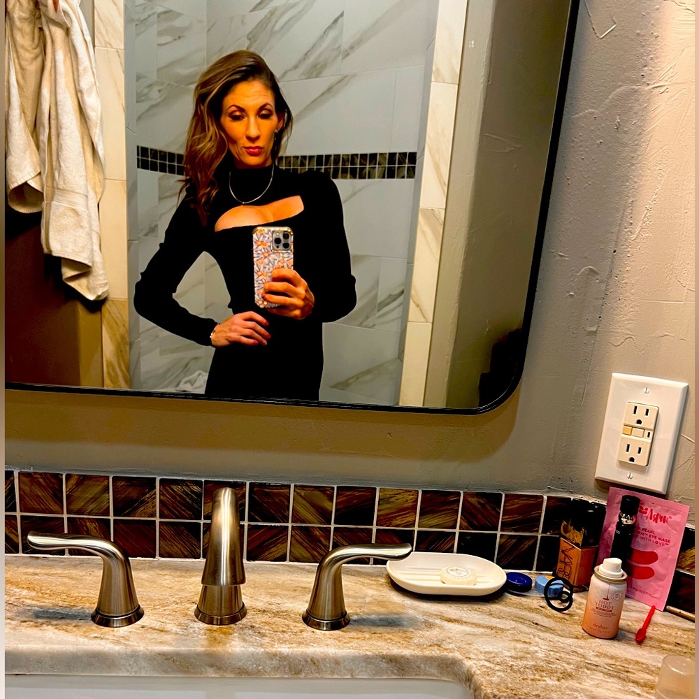 Small black sweater dress